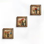Wallity Pintura Decorativa en MDF con Marco UKZM064, 3 Piezas
